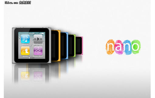 Apple iPod Nano 6G PSD素材 #采集大赛# 图片